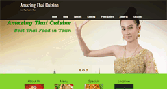 Desktop Screenshot of amazingthaicuisine.com