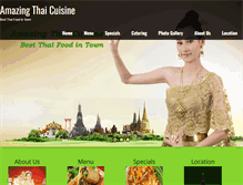 Tablet Screenshot of amazingthaicuisine.com